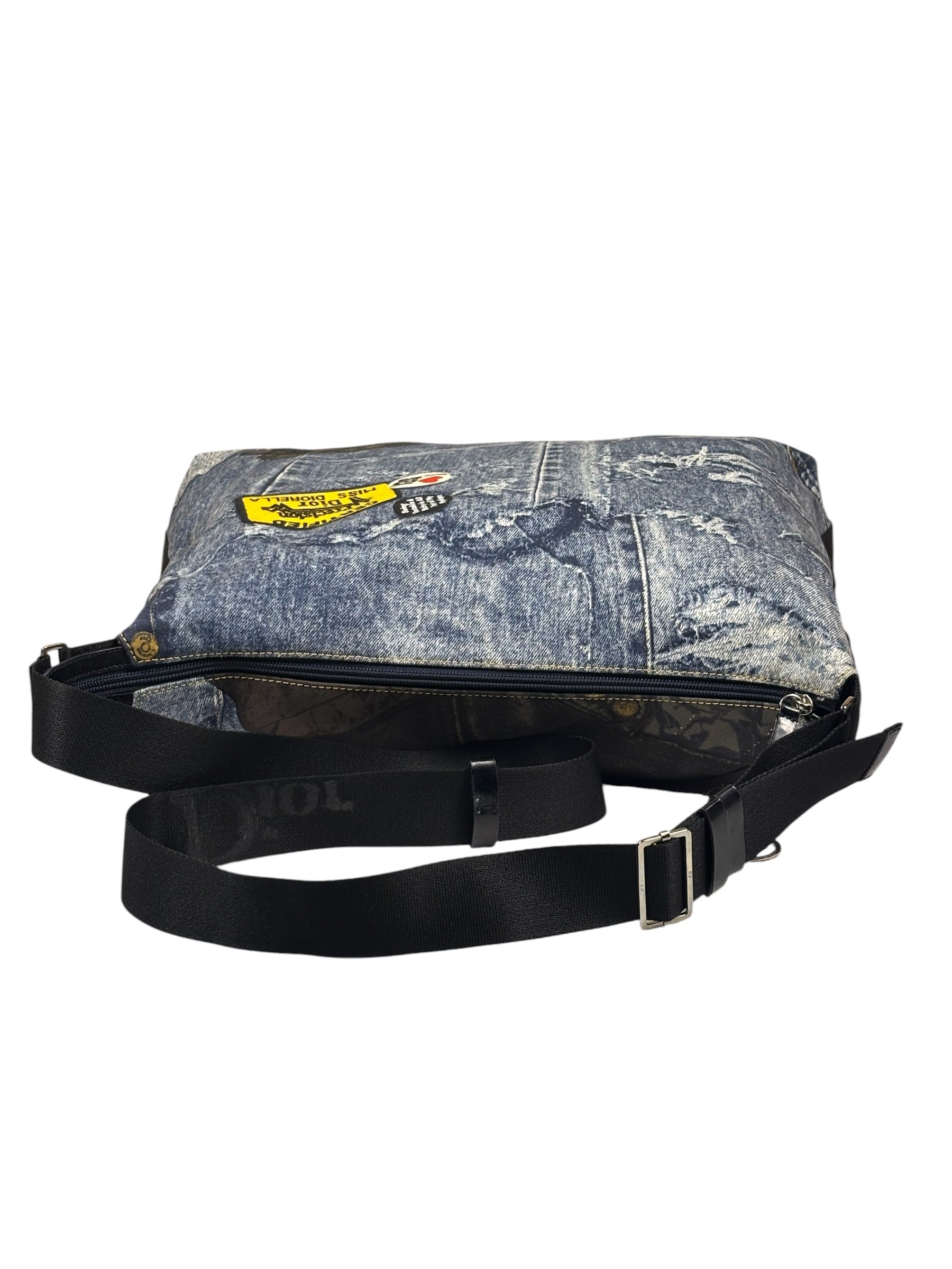 Christian Dior Denim Miss Diorelle Large Crossbody Bag