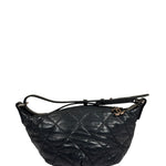 Chanel Black Quilted Lambskin Cloudy Bundle Hobo 2005