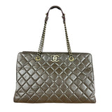 Chanel CC Brown Quilted Leather Perfect Edge Tote 2012