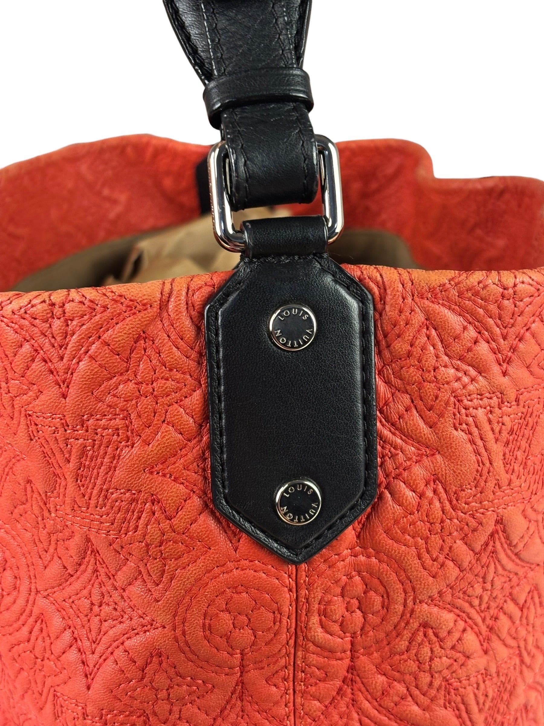 Louis Vuitton Red Antheia Hobo PM