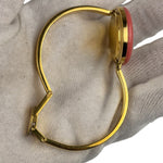 Gucci Vintage Gold-Toned Bangle Interchangeable Bezel Rings Watch