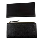 Louis Vuitton Black Leather Monogram Felicie Pochette