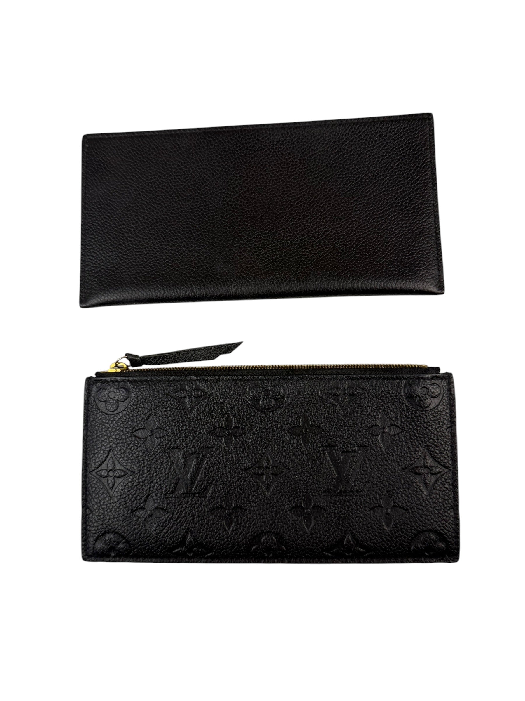 Louis Vuitton Black Leather Monogram Felicie Pochette