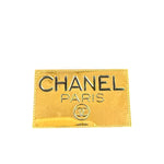 Chanel Vintage Gold-Plated Logo Nameplate Brooch Pin 1990s