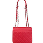 Chanel Red Calfskin Small Box Flap 2017