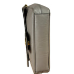 Prada Grey Saffiano Leather Cuir Pattina Crossbody