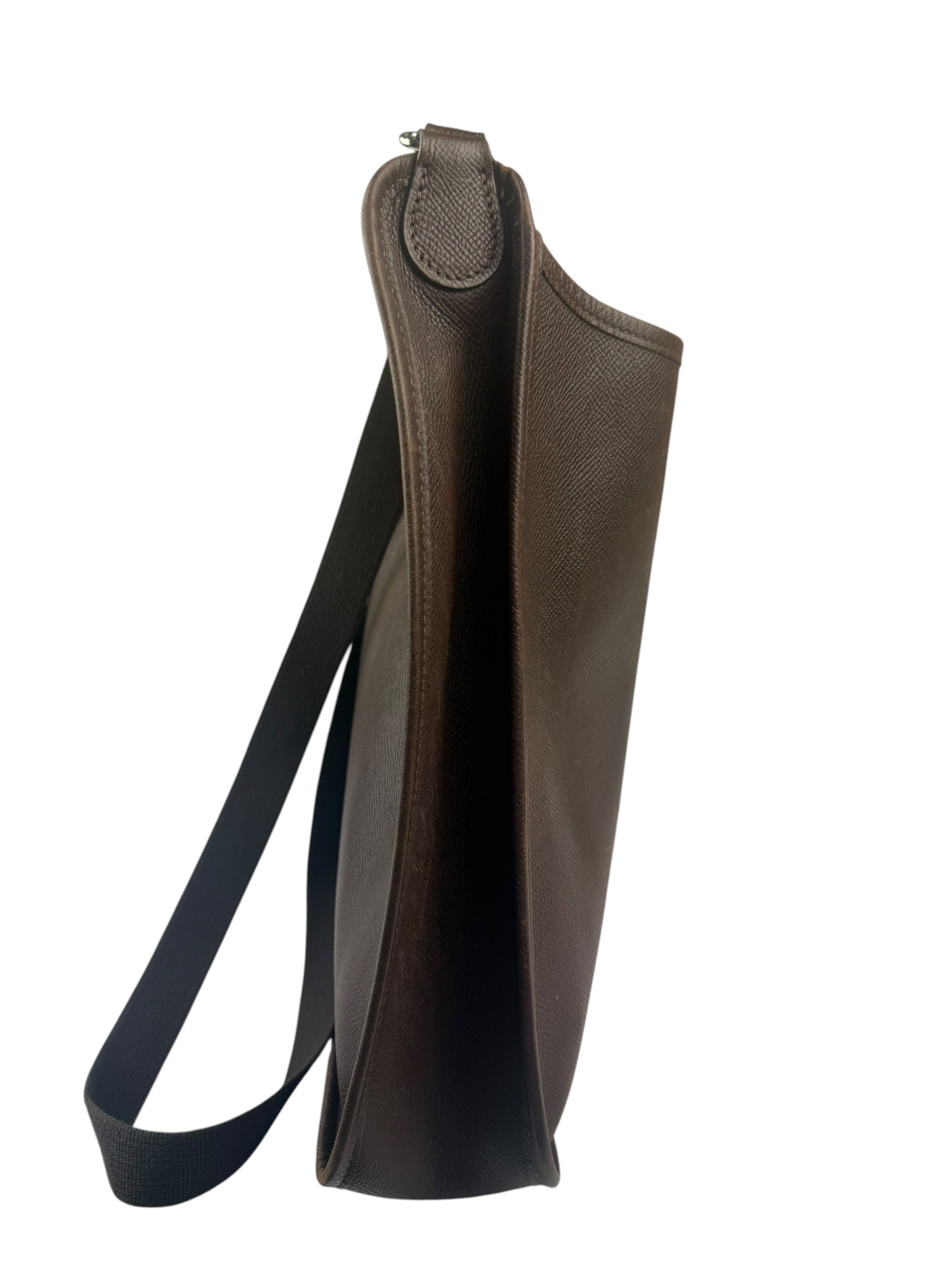 Hermes Brown Leather Vespa Crossbody PM