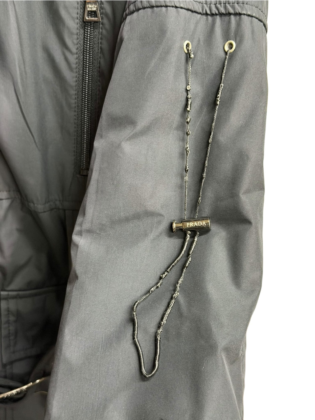 Vintage Prada Nylon Faux Fur Parka Jacket