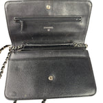 Chanel Black Caviar Flap Wallet On Chain 2013
