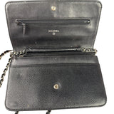 Chanel Black Caviar Flap Wallet On Chain 2013