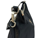 Prada Black Leather Trim/Tessuto Nylon  Shoulder Bag