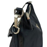 Prada Black Leather Trim/Tessuto Nylon  Shoulder Bag
