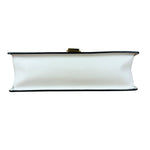 Gucci White Leather Sylvie Chain Shoulder Bag