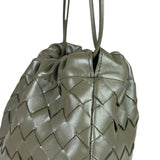 Bottega Veneta Olive Green Intrecciato Dustbag Pouch