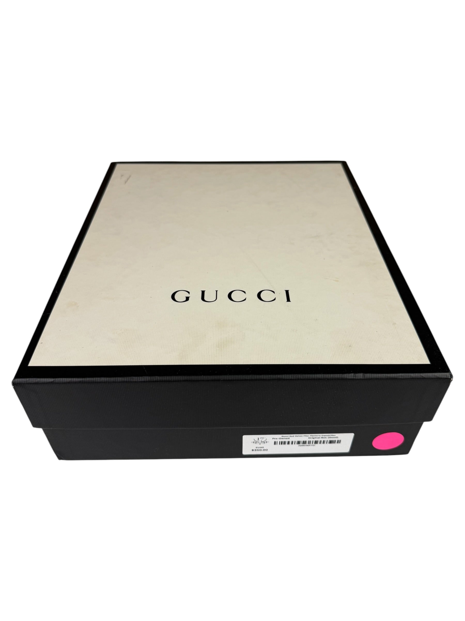 Gucci Red Velvet Pilar Platform Espadrilles