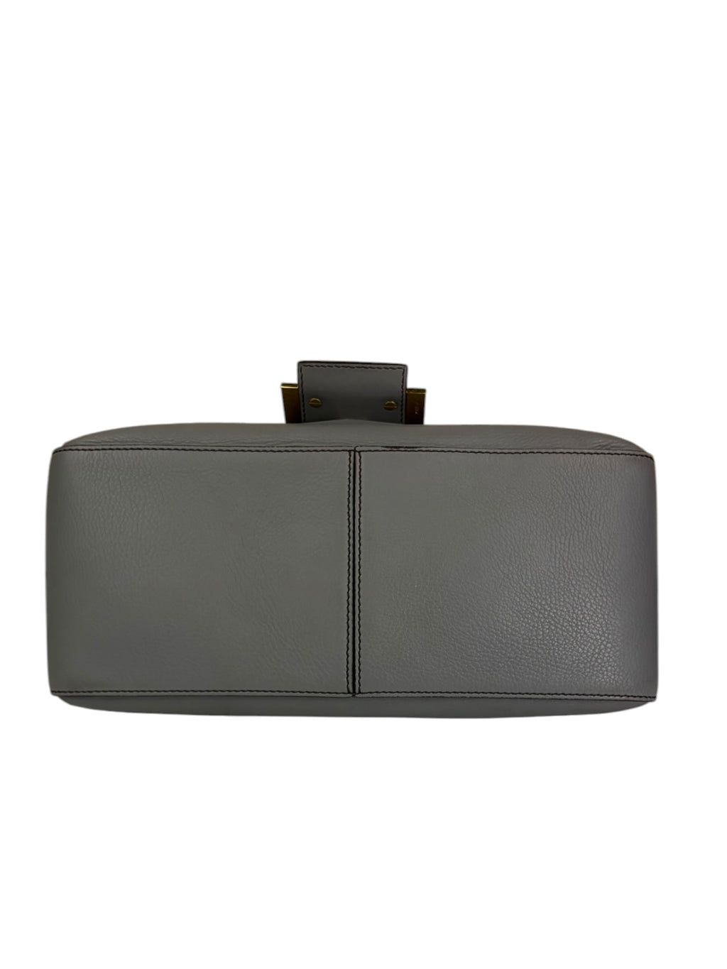 Fendi Grey Leather Shoulder Bag