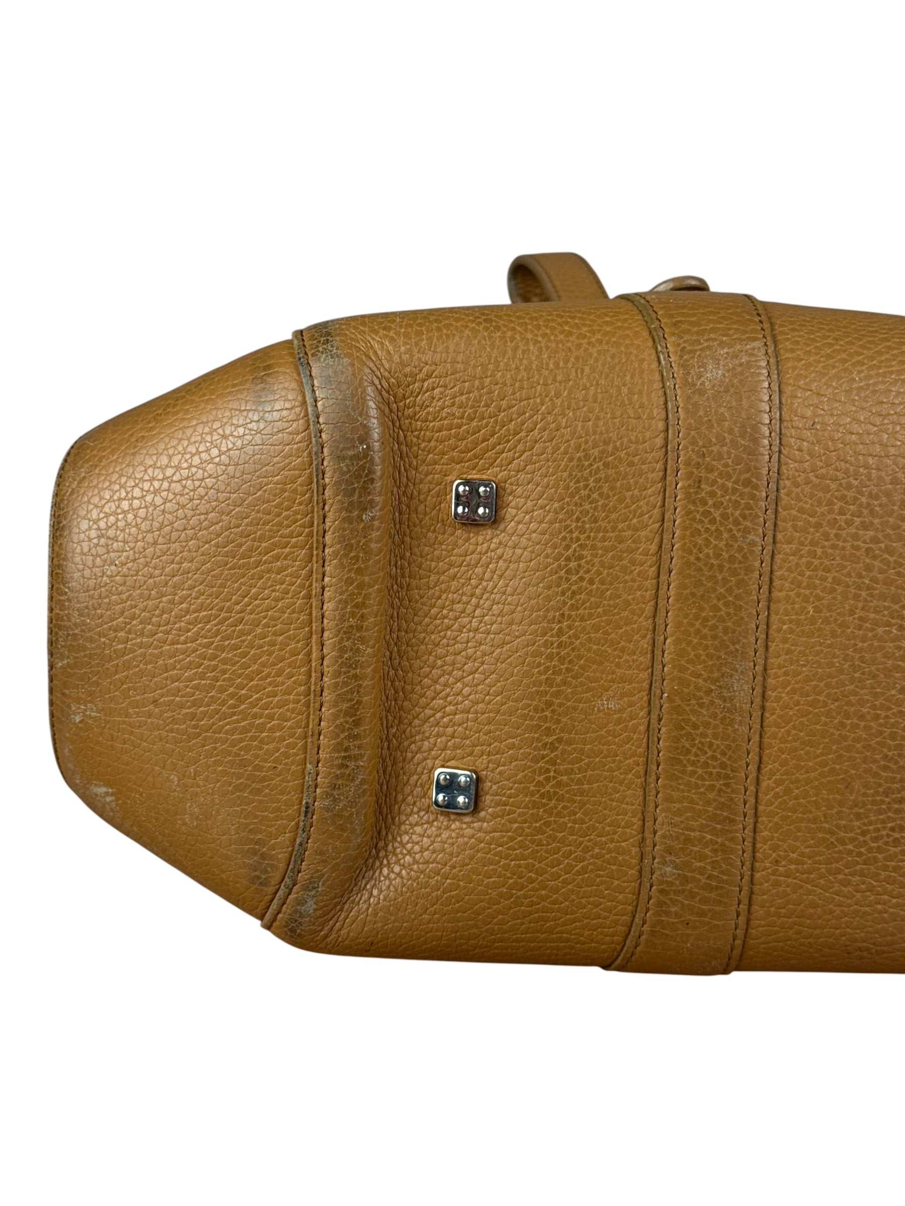 Loewe Brown Leather Senda Top Handle Bag