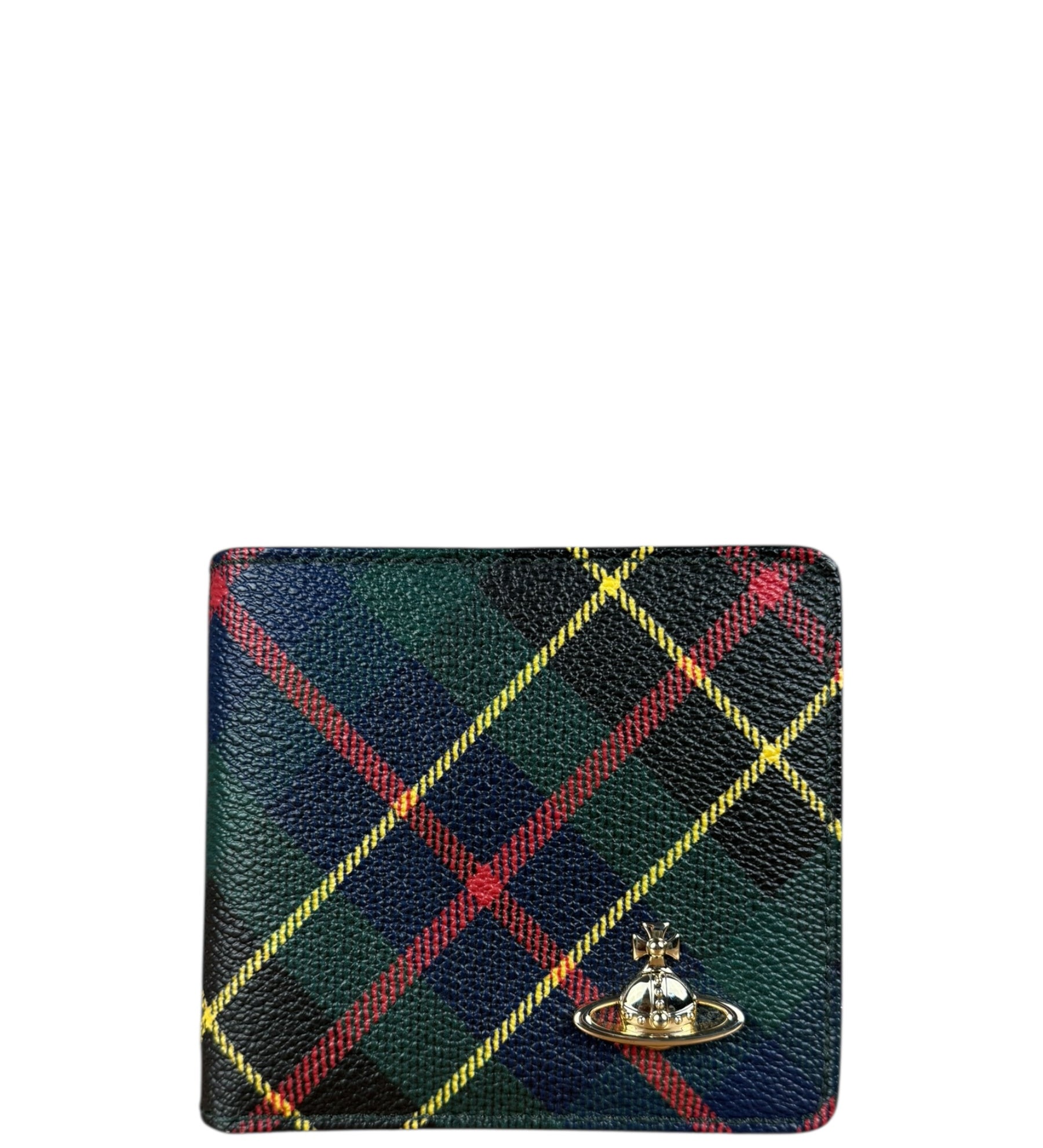 Vivienne Westwood Multicolor Plaid Bifold Wallet