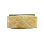 Chanel CC Patent Quilted Yellow Camera Bag 1991