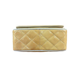 Chanel CC Patent Quilted Yellow Camera Bag 1991