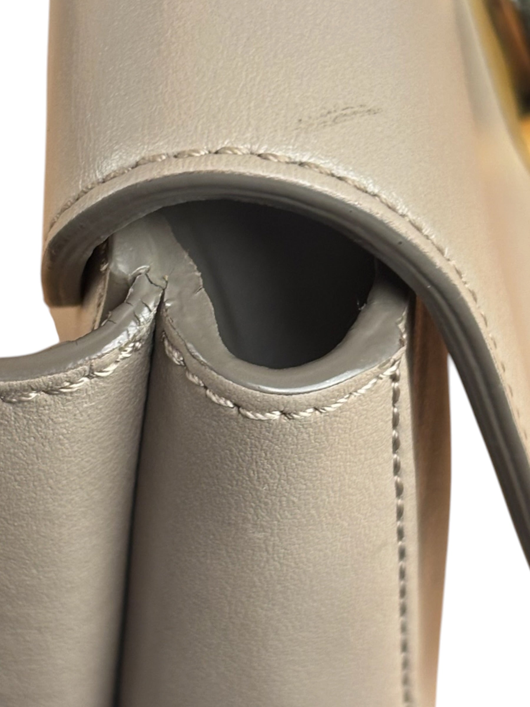 Chloe Beige Leather C Logo Waist Bag