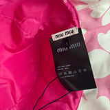 Miu Miu Pink Floral Canvas Bucket Hat