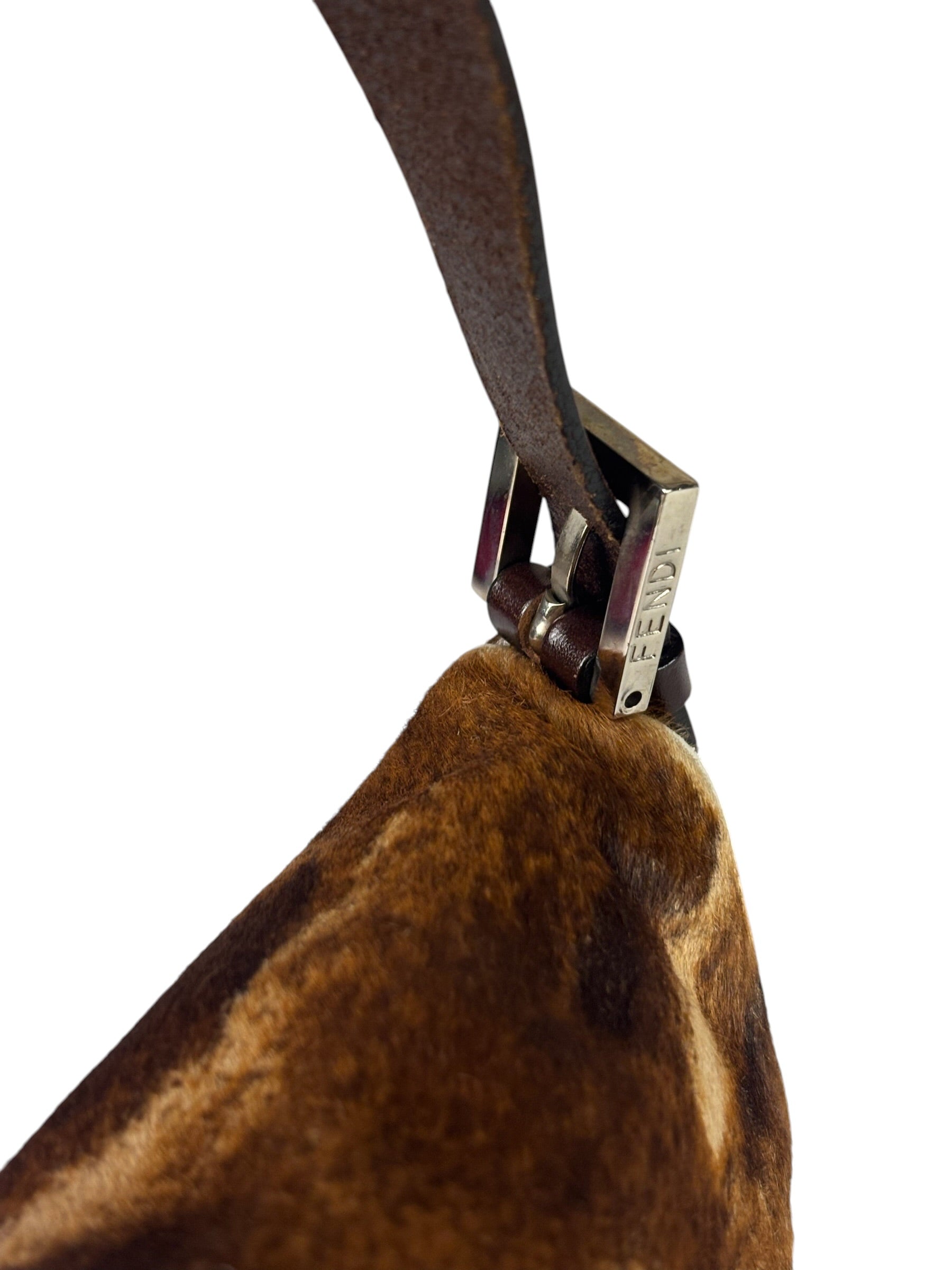 Fendi Pony Hair/Leather Trim Baguette