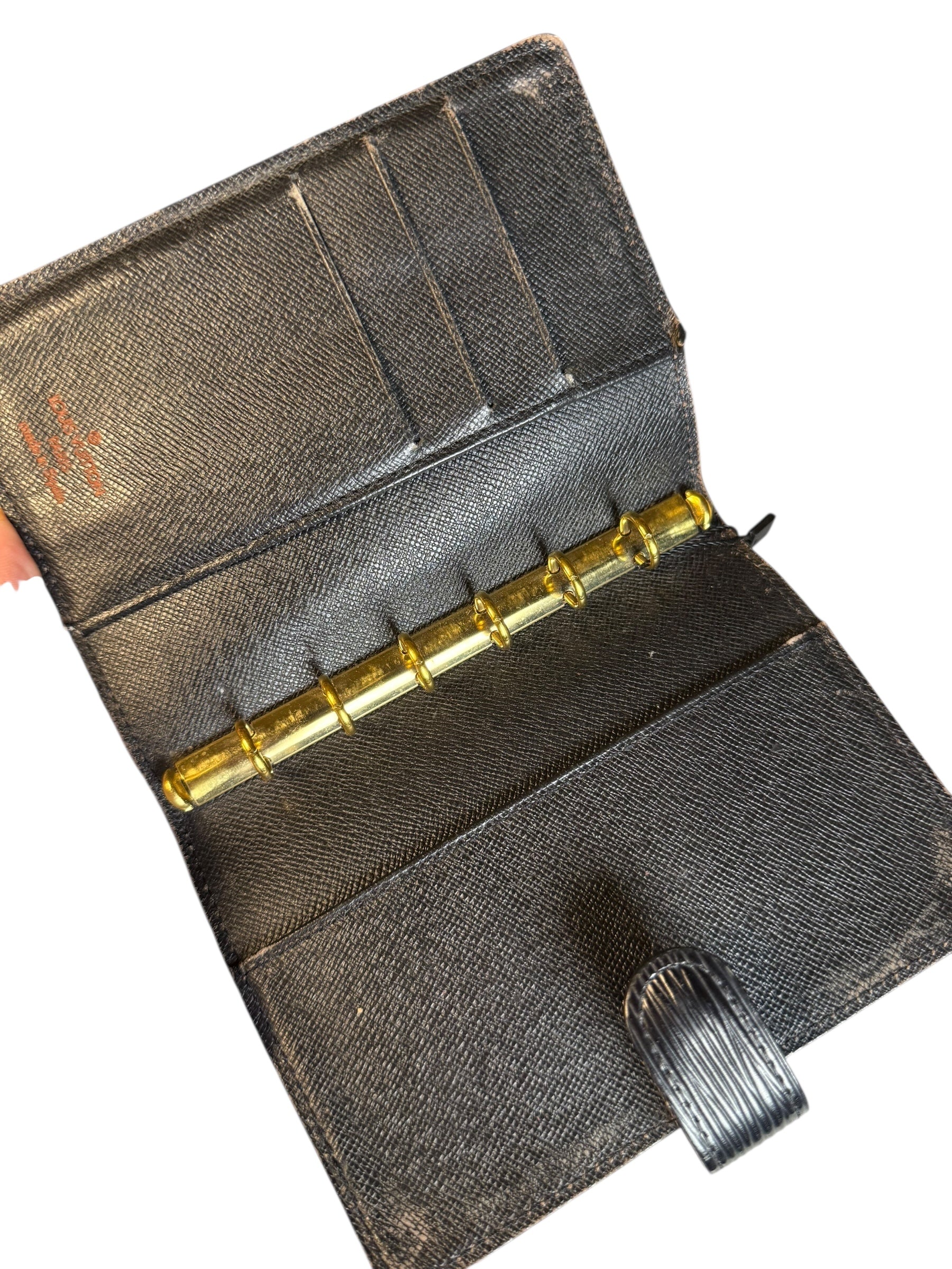 Louis Vuitton Noir Epi Agenda PM