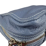 Balenciaga Vintage Blue Leather Mini Pochette