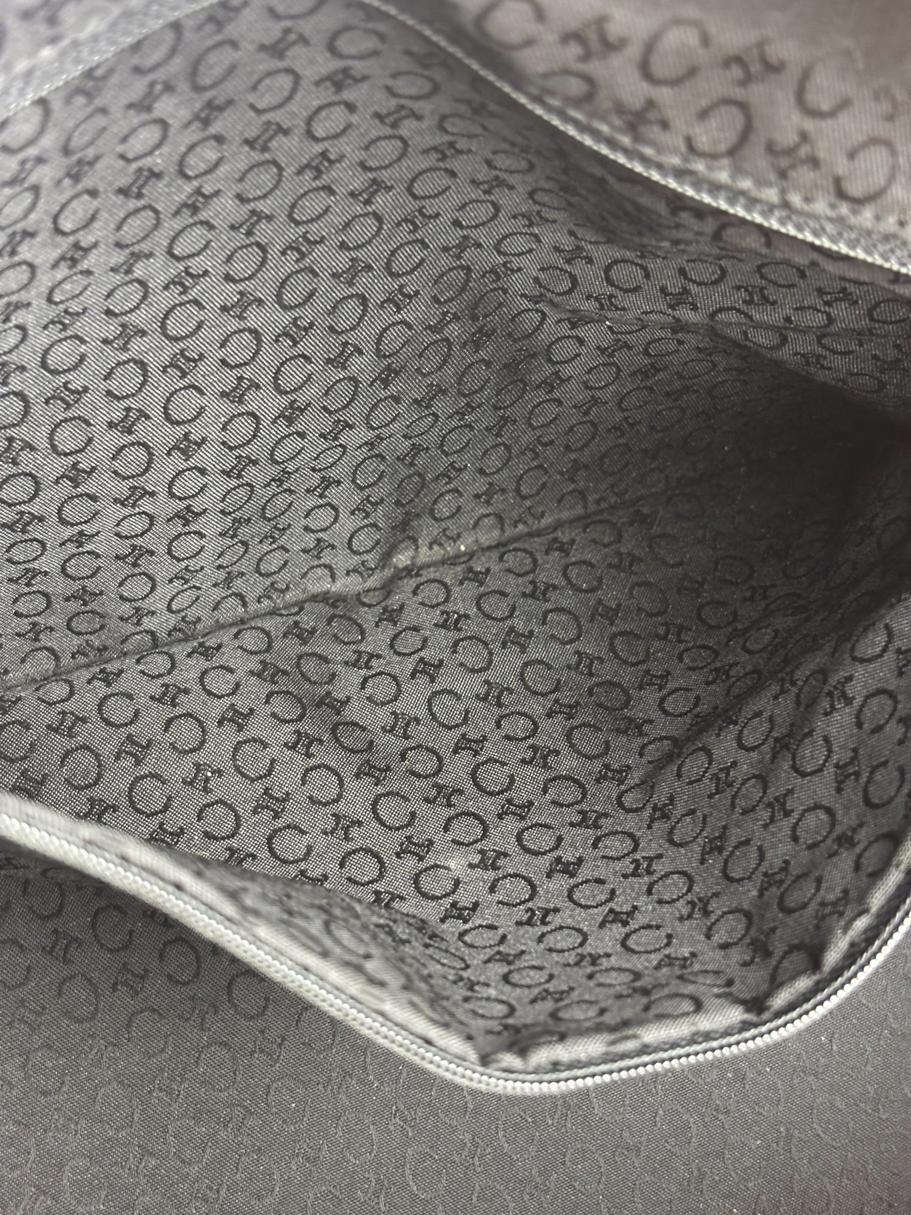 Celine Vintage Suede Macadam Leather Bowler Bag