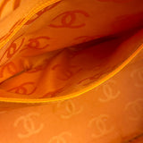 Chanel Brown Quilted Leather Cambon Ligne Shoulder Tote 2004