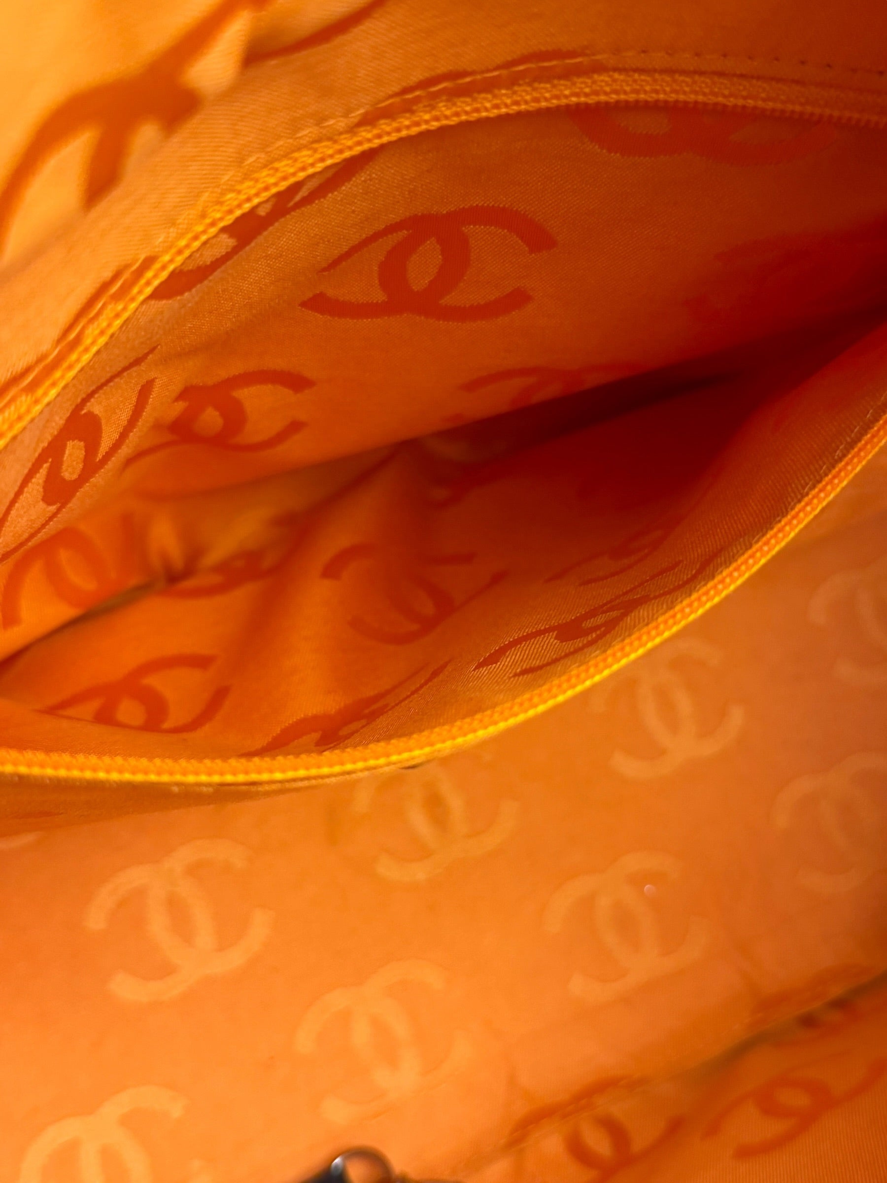 Chanel Brown Quilted Leather Cambon Ligne Shoulder Tote 2004