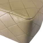 Chanel Vintage Beige Quilted Leather Diana Flap Bag 1989