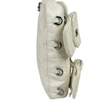 Chanel White Quilted Leather Multi-pocket Flap Bag 2007
