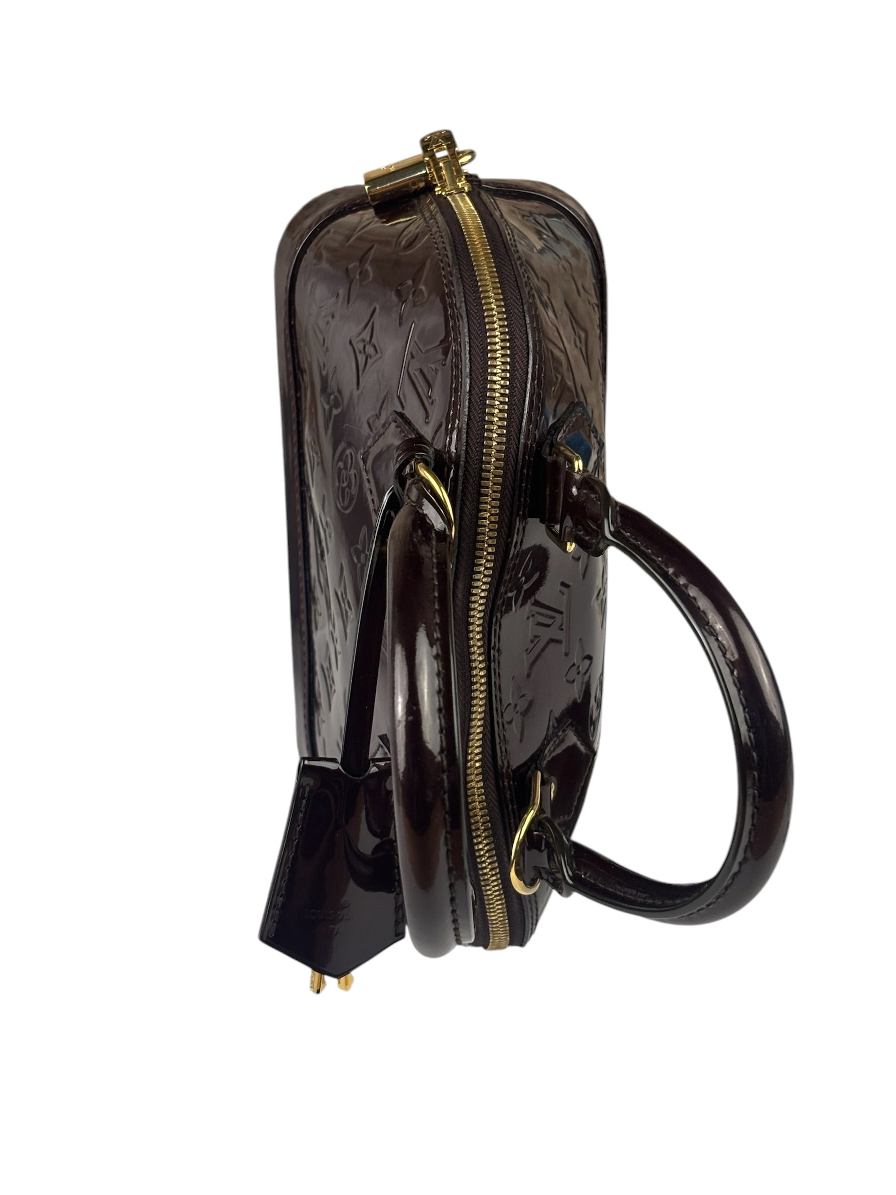 Louis Vuitton Amarante Vernis Alma BB Two-Way Bag