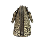 Prada Beige Python Mini Dome Two-Way Bag