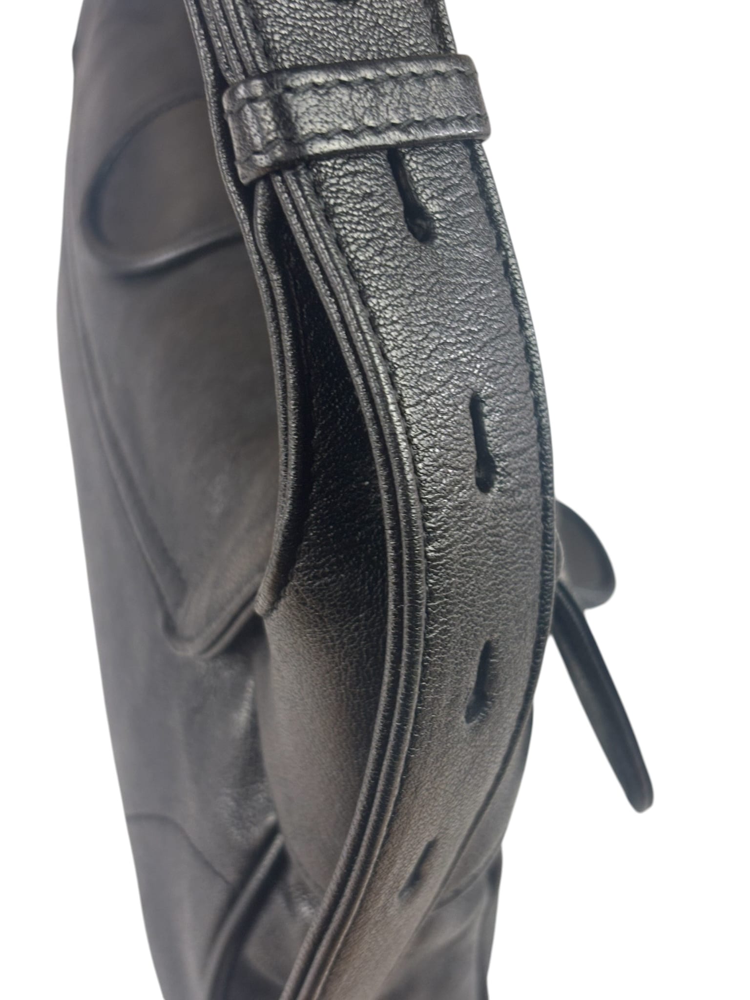 Gucci Black Leather Aphrodite GG Emblem Flap Bag