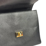 Dolce & Gabbana Black Patent Leather Borsa A Mano Two-Way Bag