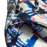 Chanel White-Multi Canvas Airline Printed XXL Travel Flap Bag 2016