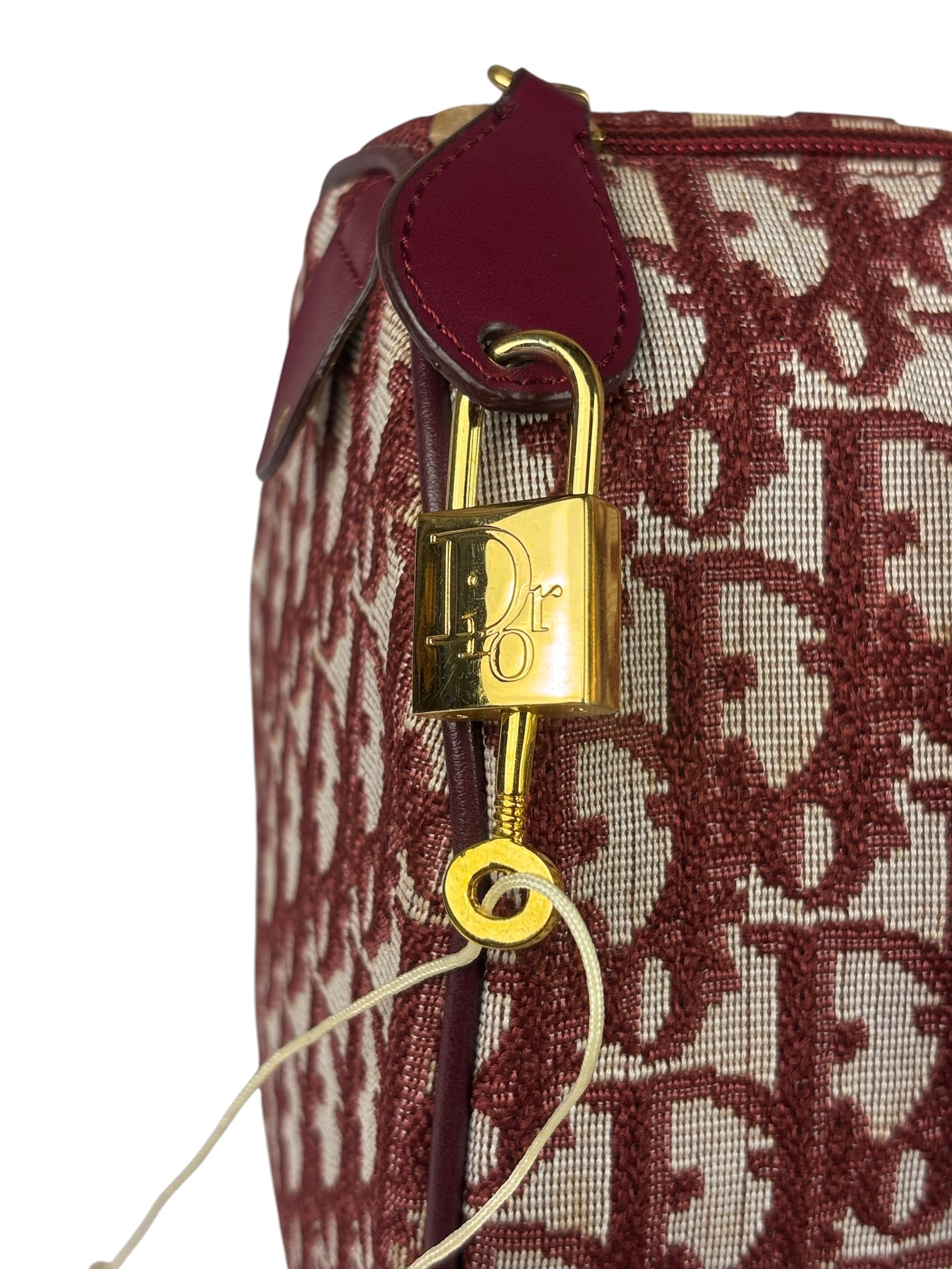 Christian Dior Red Trotter Boston Bag