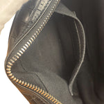 Saint Laurent Crocodile Embossed Leather Camera Bag Black