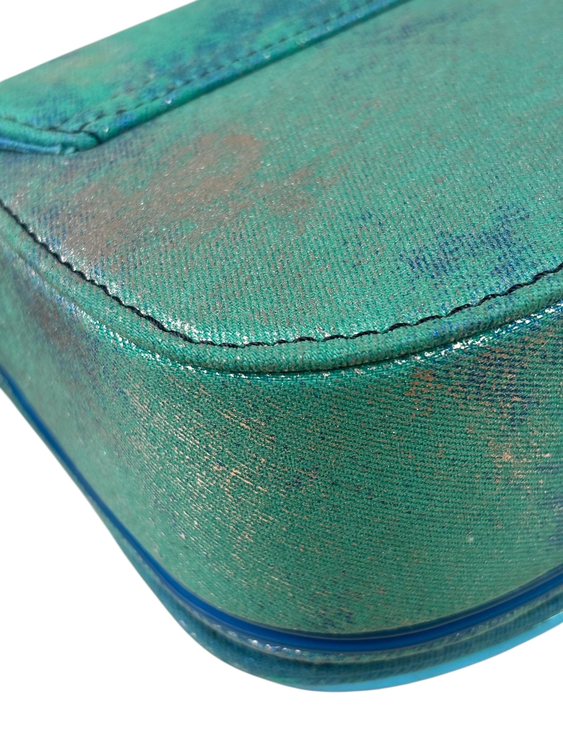 Diesel Blue Iridescent 1DR Shoulder Bag