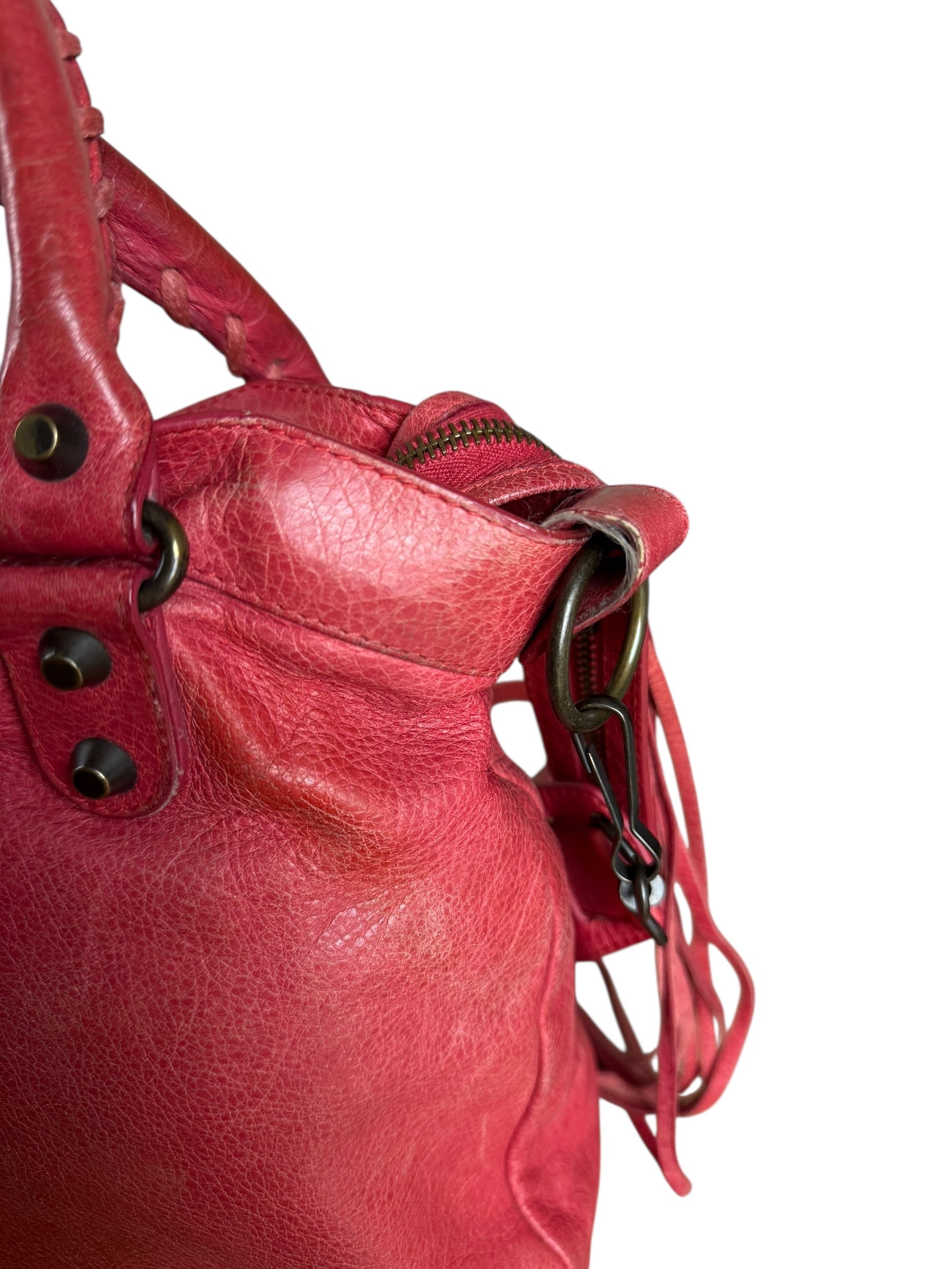 Balenciaga Red Le City Bag S
