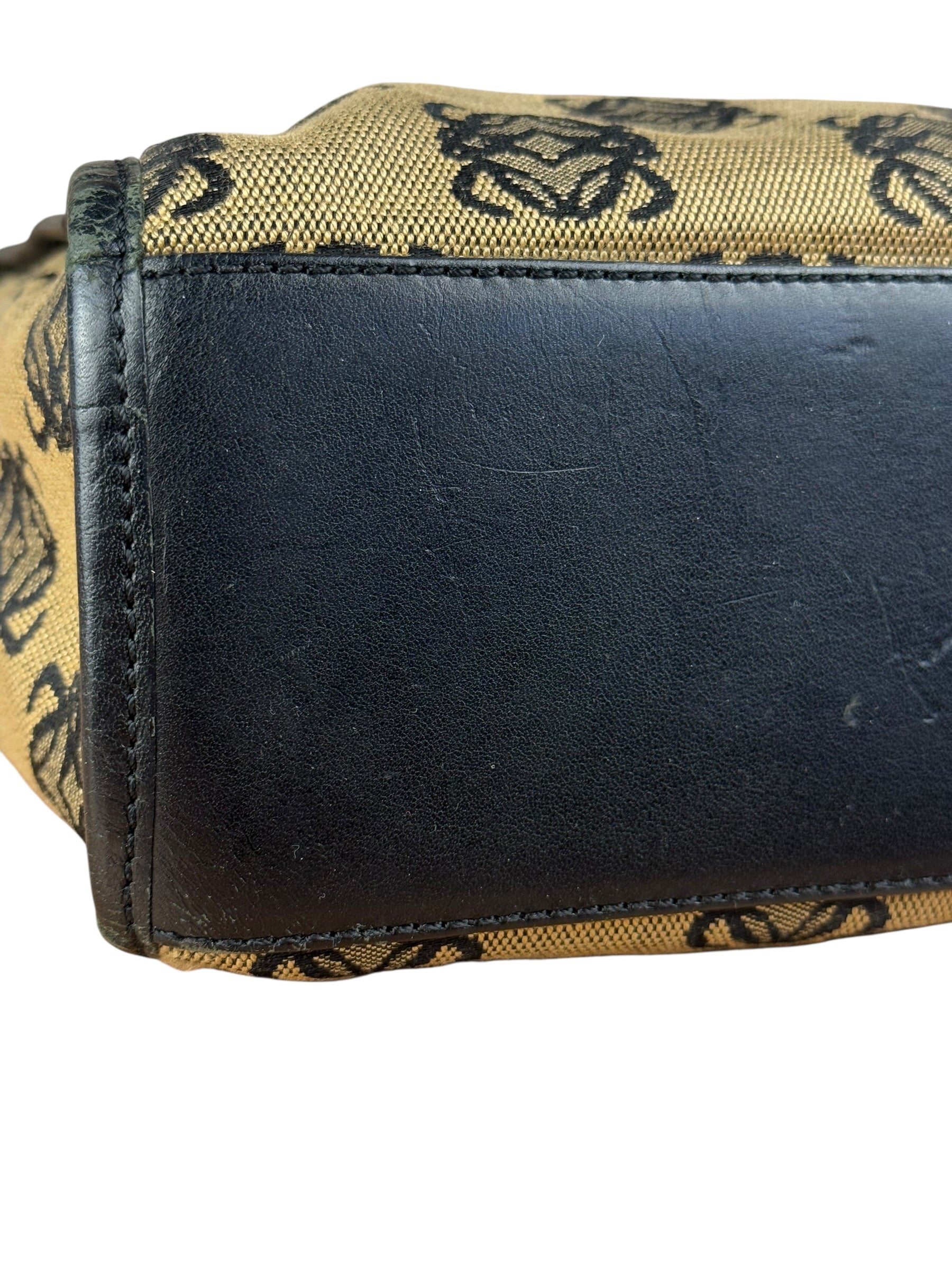 Loewe Vintage Canvas Anagram Zip Tote Bag