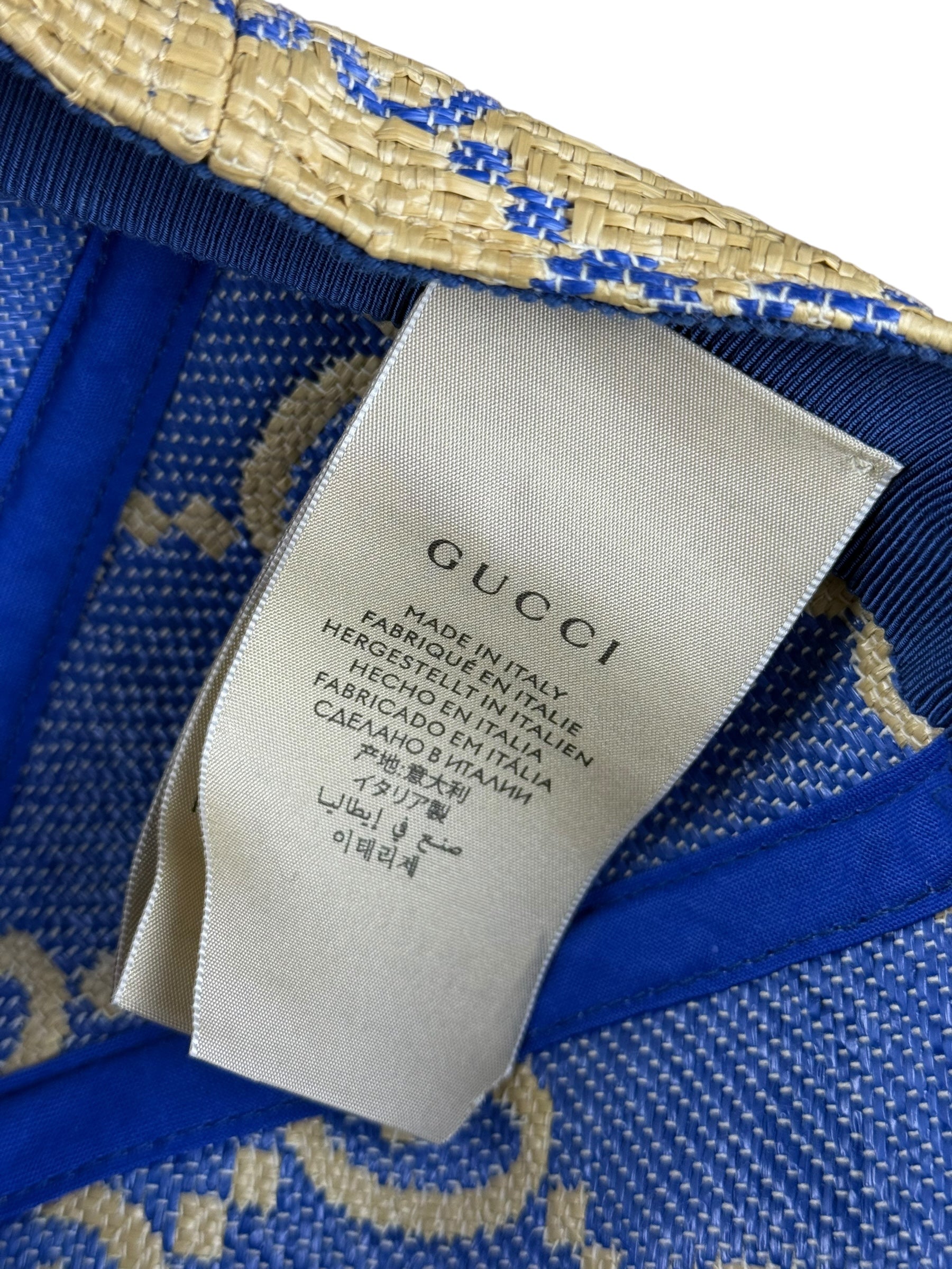 Gucci GG Raffia Baseball Cap