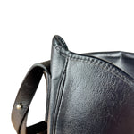 Dior Black Leather Vintage Flap Shoulder Bag