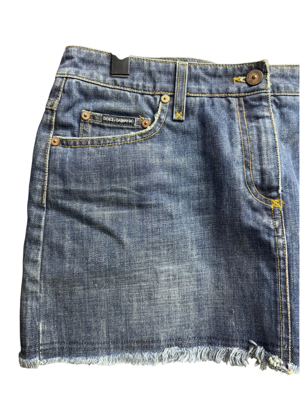 2003 Dolce & Gabbana Denim Italia Mini Skirt