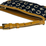 Celine Navy Denim/Leather Trim C Macadam Pochette