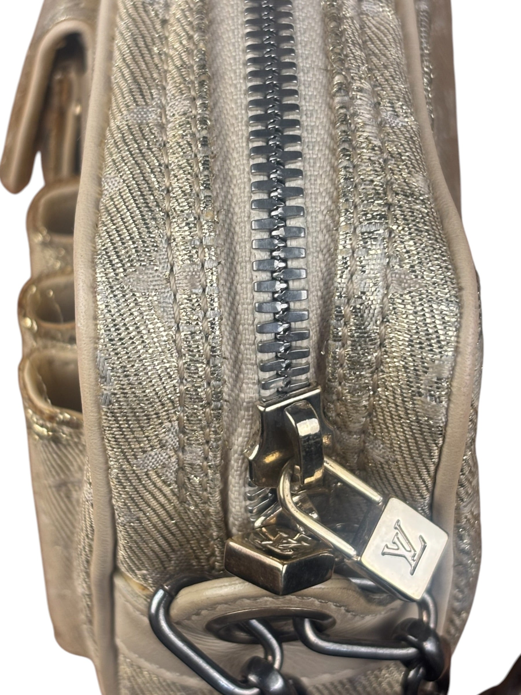 Louis Vuitton Gold Monogram Mini Lin McKenna Pochette