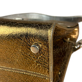 Christian Dior Diorever Gold Leather 2Way Handbag